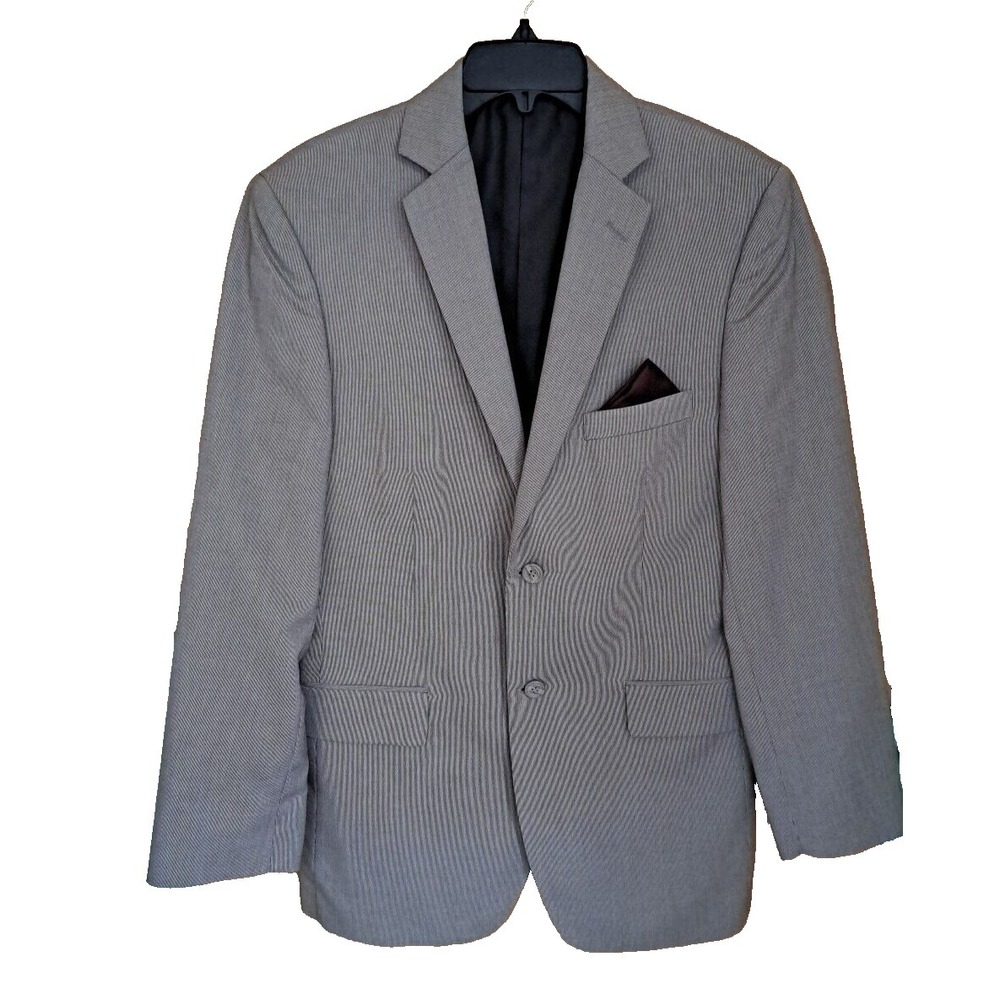 Wilke-Rodriguez Sport Coat Men's Size 38R‎ Brown Poly Blend Modern Fit Pre-owned